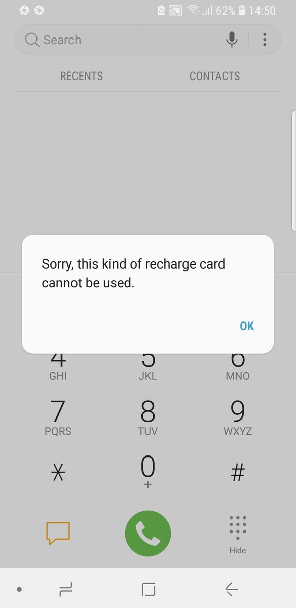 joubertdirk's tweet photo. @TelkomZA is your system offline? I can't access the Telkom App, I can't recharge via my banking app and when I bought a voucher from a shop it gives me this message. Can someone please shed some light on the matter. https://t.co/9gNfsLGDuG