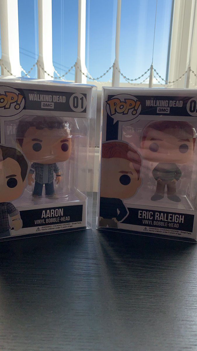 TylerPhillipCox's tweet photo. Thank you so much for these absolutely amazing custom Aaron and Eric funkos, @ford_prefect42! I will definitely try and get these both signed, I love them so much, you are the best!
#AaronAndEric #Aaric @RossMarquand @jwoodsrobinson @WalkingDead_AMC https://t.co/FBje3gjzjj