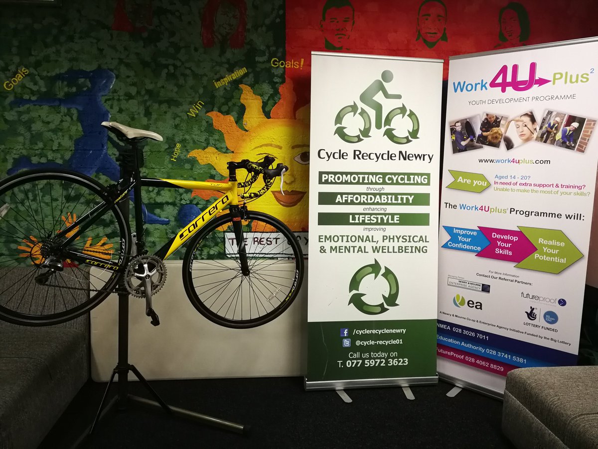 cycle_recycle01's tweet photo. Today I'm working with the young boy's & girl's from the Work4U Programme in the Win Business Park, Newry doing the Velotech Bicycle Maintenance Certified Training course. #VelotechCertifiedTraining #Work4UProgramme #SupportingSocialEnterprise https://t.co/edrxqrHUkC