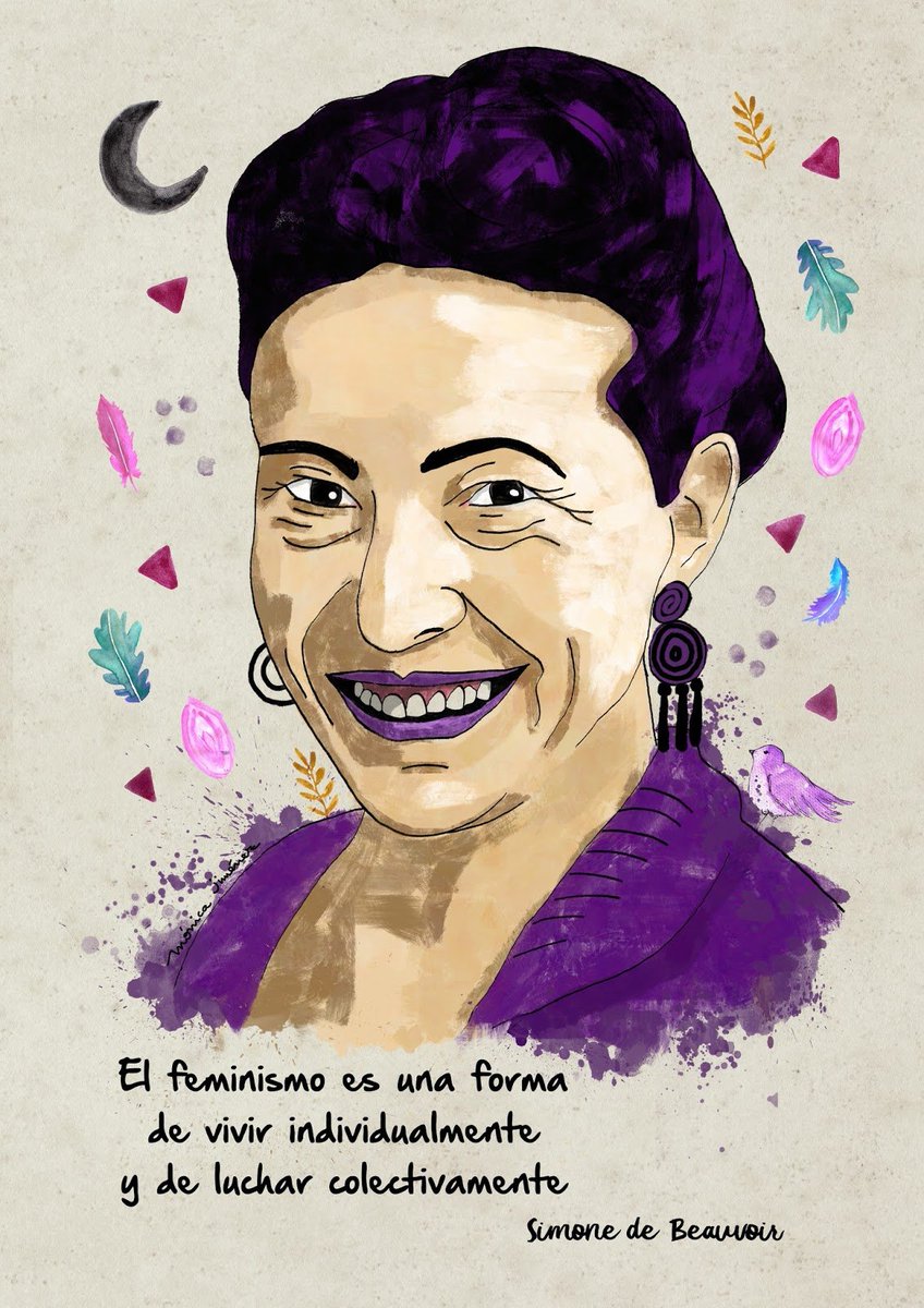 GaelYeomans's tweet photo. En 10 días, 5 femicidios. En el natalicio de Simone de Beauvoir recordamos su mensaje: "nos dejaremos intimidar por el número y la violencia de los ataques dirigidos contra las mujeres, el feminismo es una forma de vivir individualmente y de luchar colectivamente"
#FelizMiercoles https://t.co/dEACMKyww4