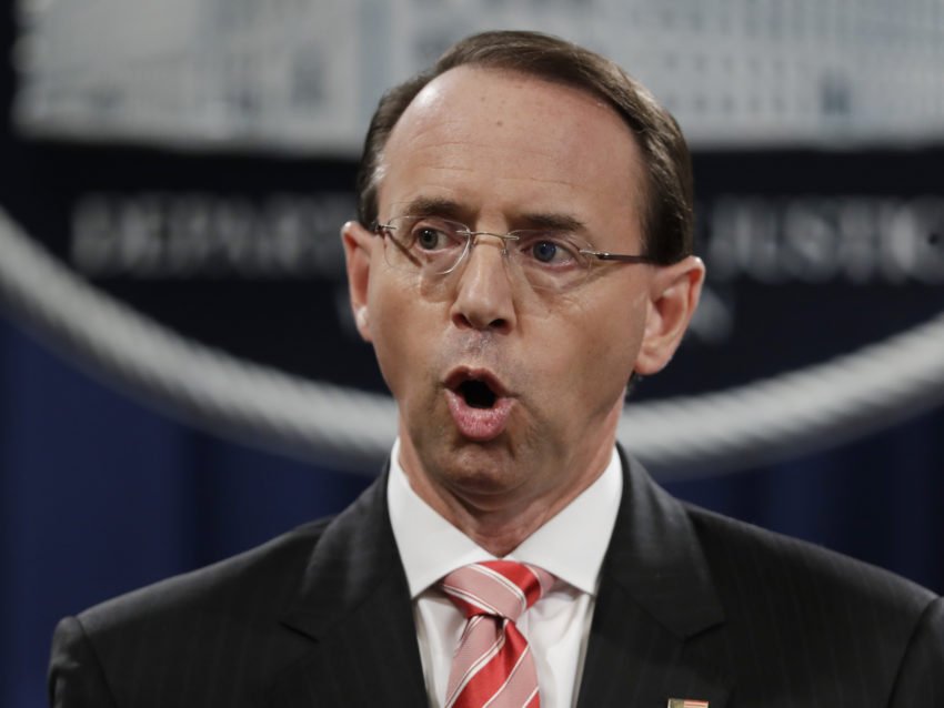 The snake Rod Rosenstein leaving in weeks!