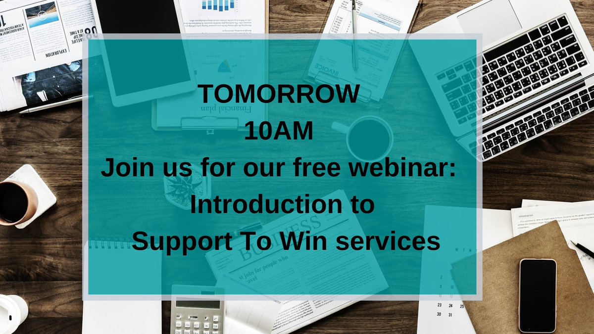 Have you booked your spot for our free webinar yet? 
Join us for a FREE webinar tomorrow January 10th from 10am.
This 30minute informative webinar will talk you though all the modules and services Support To Win can offer your business. 
Book now ow.ly/nNSZ50k6kUi