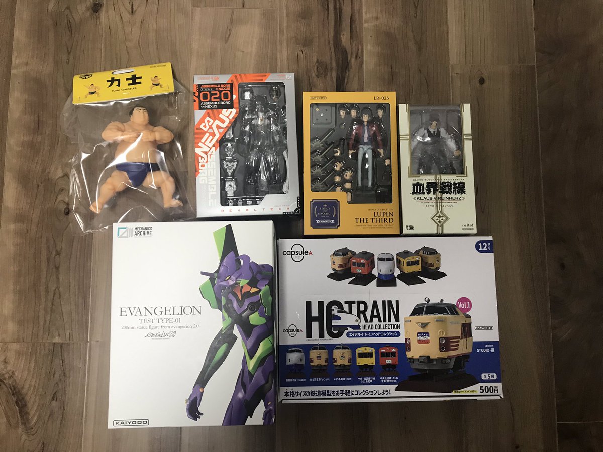 海洋堂福袋(一万円)の結果！ ルパンと力士とアッセンブルボーグはいいね！