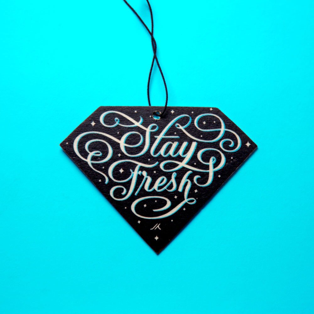 Motivational Air Fresheners
✨💎✨ 
#design #fresh #lettering #posivibes #gem