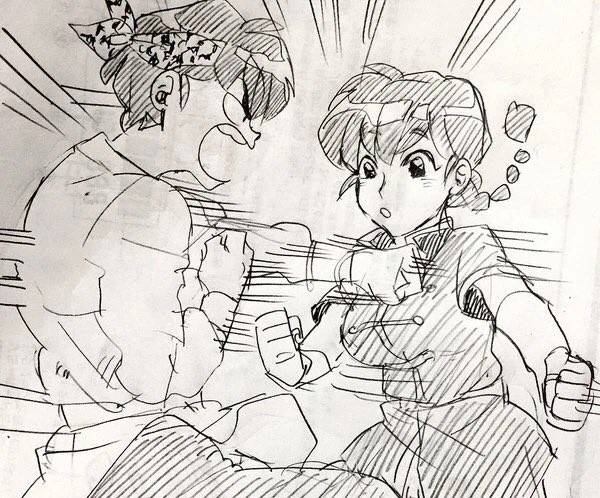 #過去絵を投げて絵を描いた気になろうキャンペーン
何年か前に描いたるーみっく 