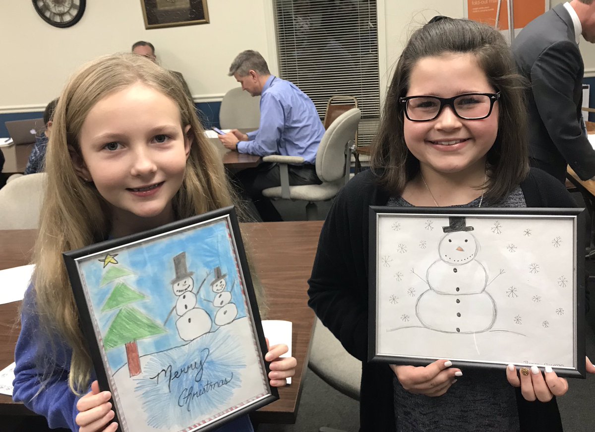 NewlandNES's tweet photo. We’re very proud of our young artists who were recognized last night at the Board of Ed mtg. Great job Carly and Reagan! https://t.co/vf9QFv8mwN