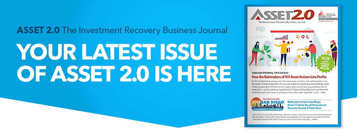 InvRecoveryAssn's tweet photo. Webinar: Fundamentals of Investment Recovery - https://t.co/xhbU2jZOFC https://t.co/DXrEV61xiI