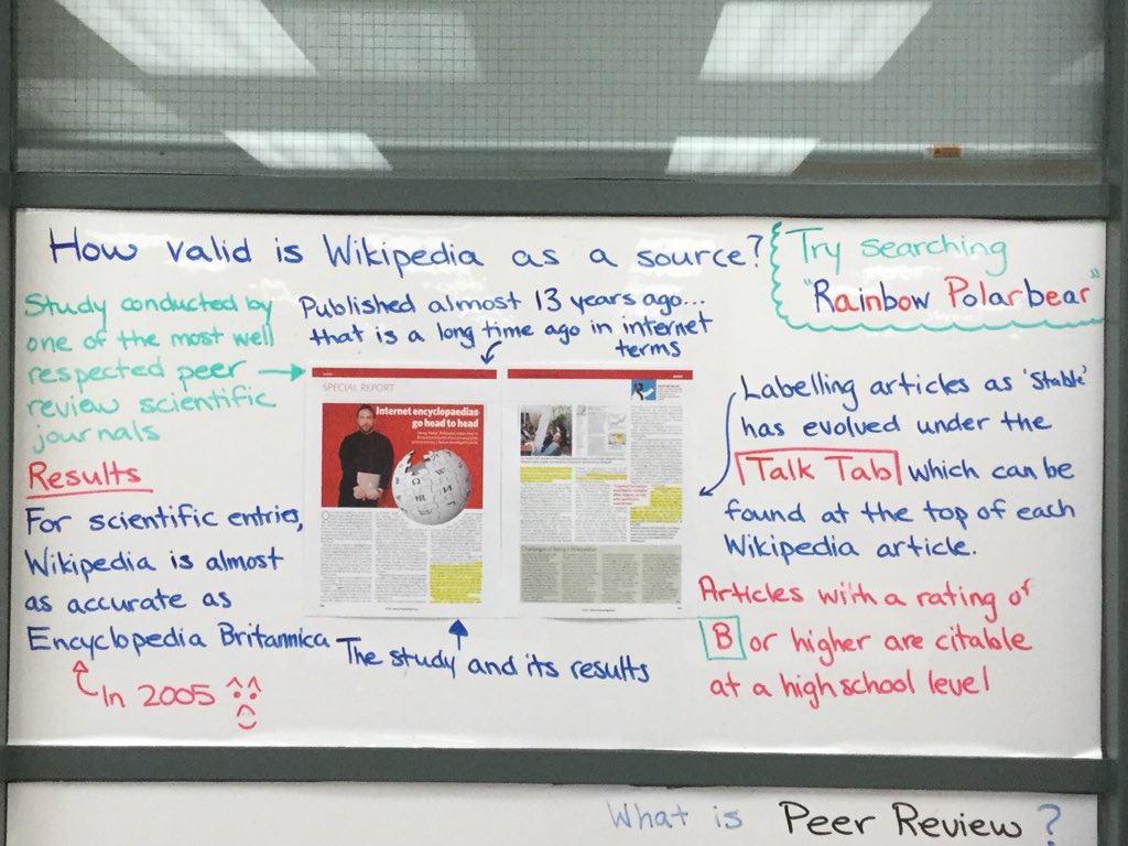 MsGiberson's tweet photo. Back in 2005 you still needed a University email to get a Facebook account, Green Day and 50 Cent were cool, and Wikipedia was already as accurate in terms of scientific articles as Encyclopedia Brittanica. #Research #NatureArticle #CitableSource https://t.co/r4FosLSosS
