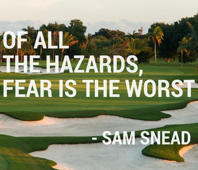 Time for a little #WednesdayWisdom 

Seven-time major winner Sam Snead tells us...

#golf #InspirationalQuotes