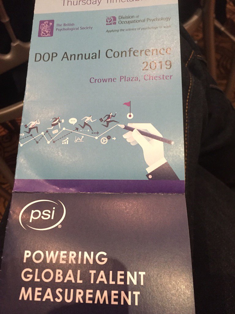 Delighted we are sponsoring the BPS occupational psychology conference in Chester UK
