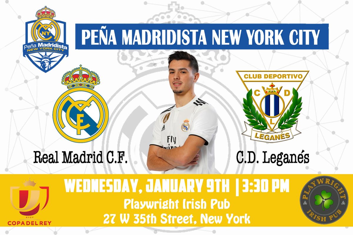 “Los días que tú juegas son todo lo que soy...”
Join us for #CopaDelRey match vs Leganés 3:30PM @playwright35th