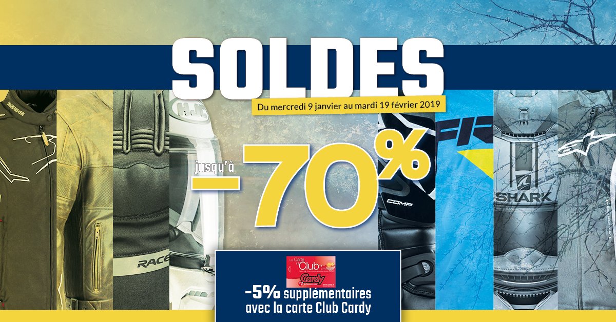 CardyFr's tweet photo. C'est parti pour les #Soldes2019 dans vos magasins #Cardy et sur https://t.co/1f8bQV9Jx0 avec des remises jusqu'à -70% ✌️ https://t.co/bT3AY9Nw74