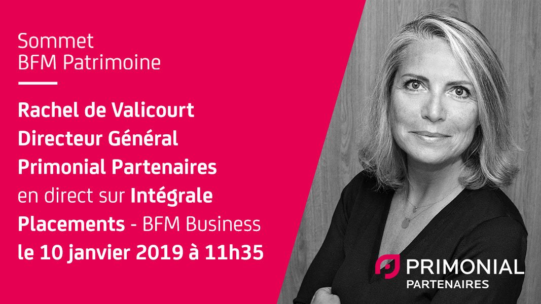 Primonial_Part's tweet photo. [#INTERVIEW] #CGP Retrouvez demain @RdeValicourt Directeur général de Primonial Partenaires en direct sur le plateau d’Intégrale placements – @bfmbusiness pour nous parler du lancement de l’activité commerciale 2019 de #Primonial Partenaires. @BFM_Patrimoine https://t.co/54DbdIoRTK