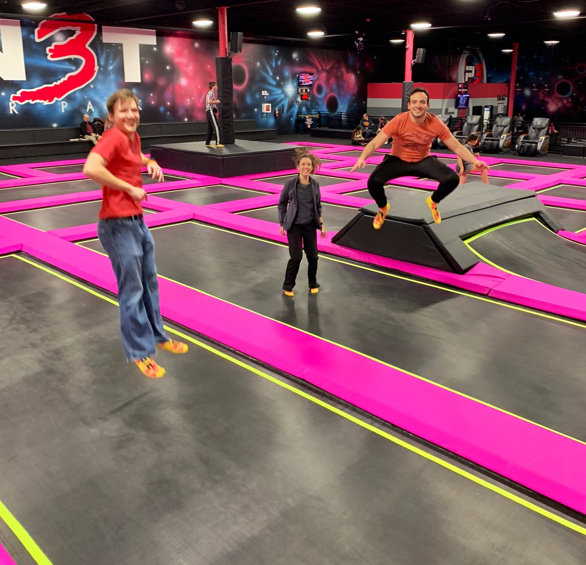 UIowa_Surgery's tweet photo. Enjoying time with family and friends outside of the hospital is important for wellness. Last weekend, some of our residents got together to check out the new trampoline park.
#WellnessWednesday https://t.co/HzAcoOSwmg