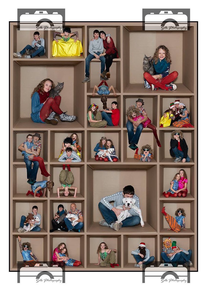 SellsPhoto's tweet photo. I had the absolute delight to complete a box photoshoot with a superb family.  In the family there was mum, dad, 3 children, two 3 month kittens and a 3 month boxer puppy.  It was one of the funniest and most chaotic photoshoots I have ever done but we got a superb final outcome. https://t.co/HPo7RTx7tE
