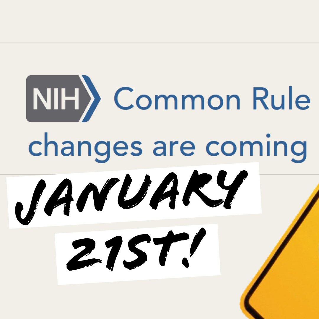 WFCTSI's tweet image. Have you made plans for the changes coming to #NIH&apos;s #CommonRule Jan 21st? Check out the @wakeforestmed CTSI Events Calendar for info meetings being hosted by the #IRB through 01/20!