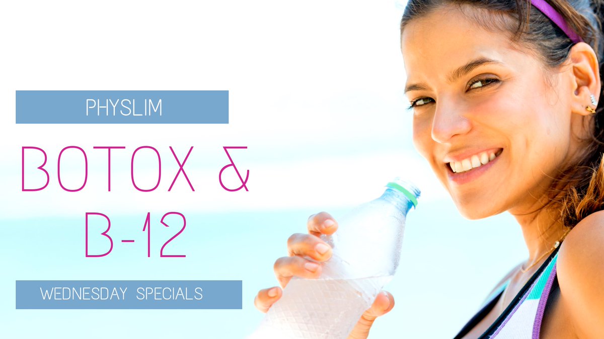 PhySlimMD's tweet photo. Come see us TODAY! $3 B-12 shots and Botox for $9/unit
#physlim #weightloss #weightlosstransformation #nutrition #newnan #NewnanGA #Botox #B12 https://t.co/gfKUKdWGDj