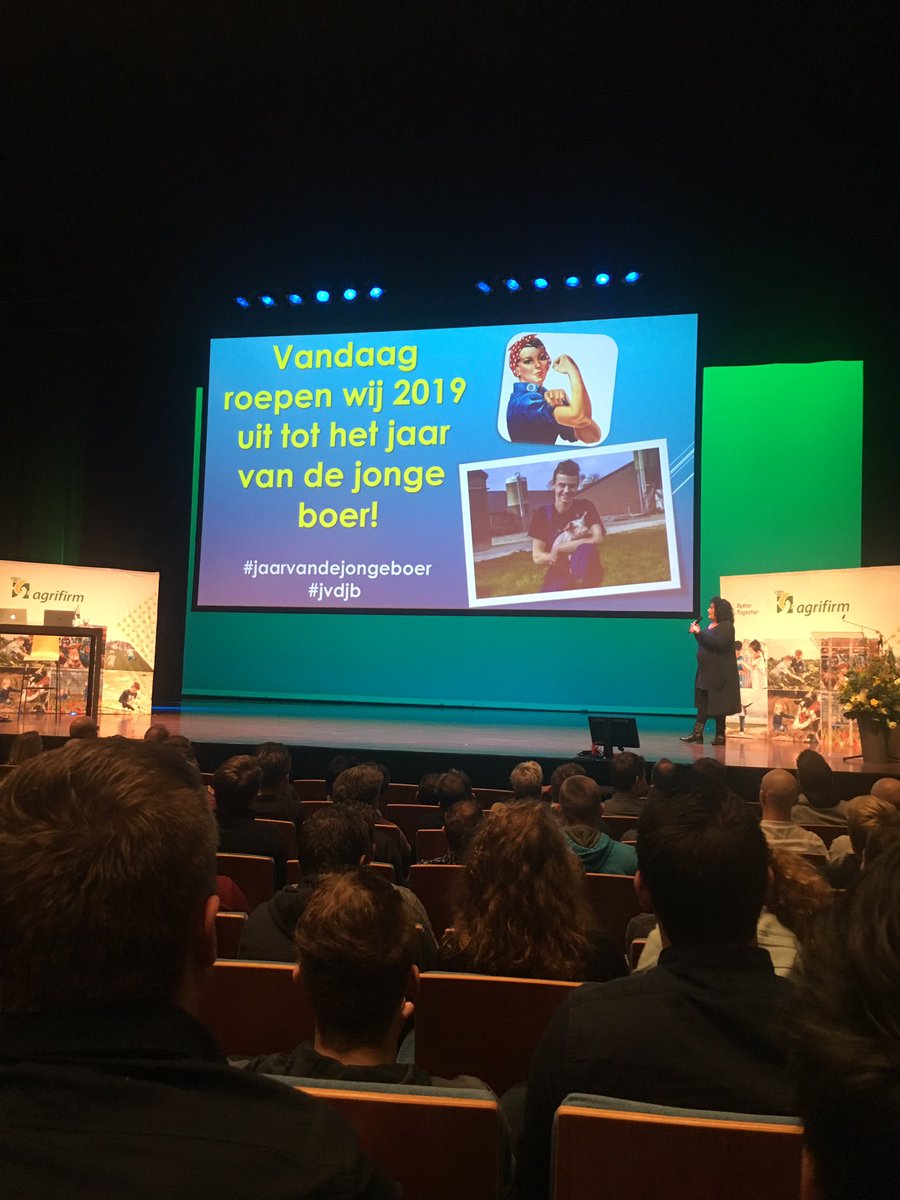 stephen_bos's tweet photo. #jaarvandejongeboer is officieel gelanceerd door #lientje1967 op de #agrifirmjongerendag 2019. @hajk https://t.co/GTcUSdKwCH