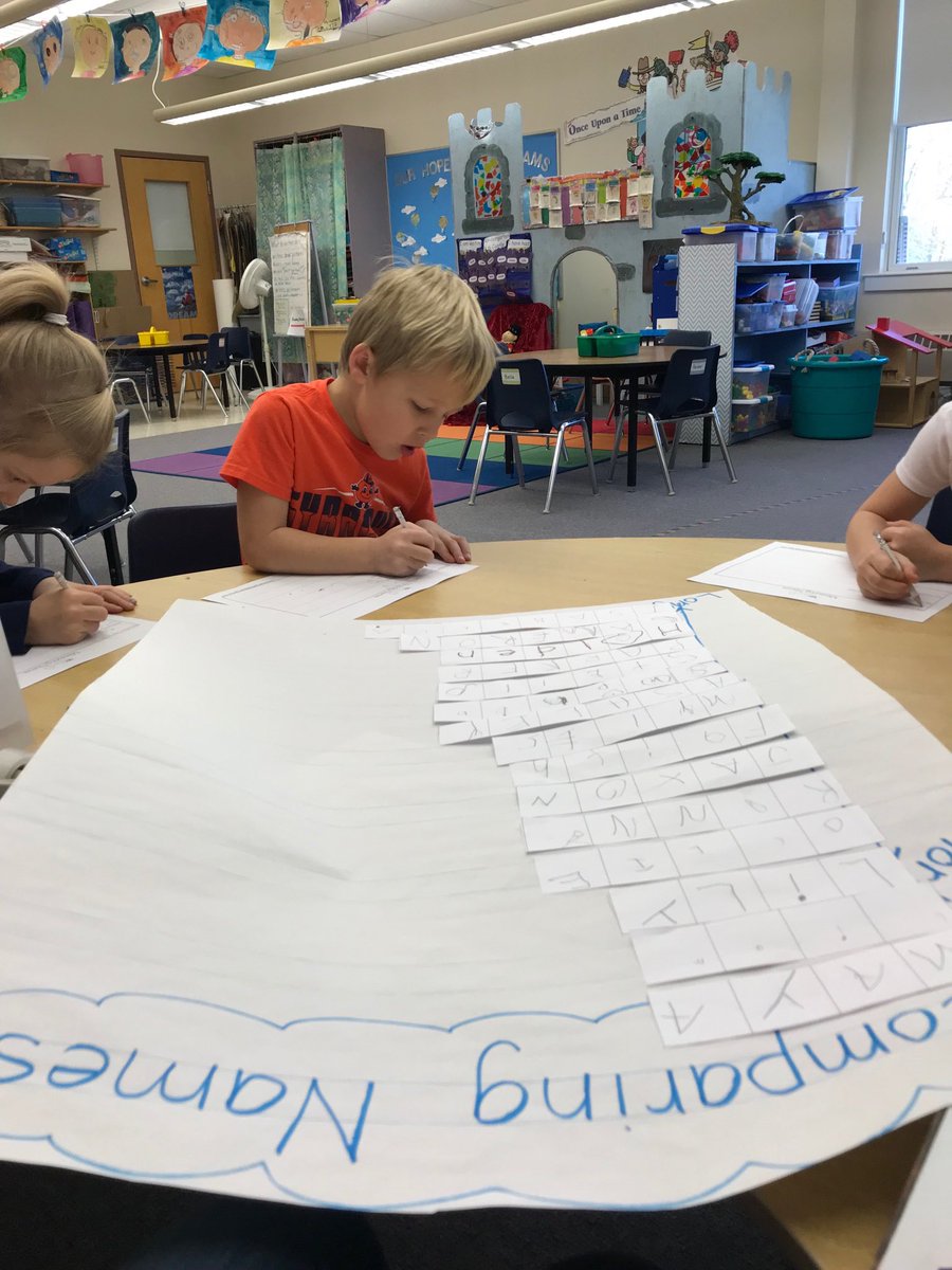 pes_christensen's tweet photo. Using a variety of skills to compare length during math centers in Kindergarten #learningbydoing ⁦@WeAreConVal⁩ https://t.co/3bmtFcrTLB