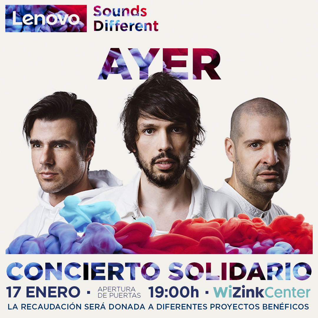 💥Ayeritos,el próximo 17 de enero actuaremos en el @WiZinkCenter en el concierto solidario #LenovoSoundsDifferent esa iniciativa tan bonita de <a href="/LenovoES/">Lenovo España</a> Muchas gracias a todos que lo hicieron posible! We❤️you
#LenovoSolidario 
Compra tu entrada solidaria 
ticketmaster.es/event/13569