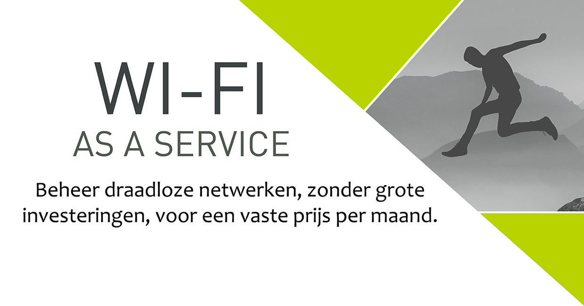 KappaDataNL's tweet photo. Scale Wi-Fi #networks with your customer's needs, now and in the future. 
Manage your wireless networks, without big investments, for a fixed price per month with #WiFi As A Service. Available at @KappaDataNL Download info &amp; prices: https://t.co/C4YHgyhMnJ https://t.co/JFOH0N3JMr
