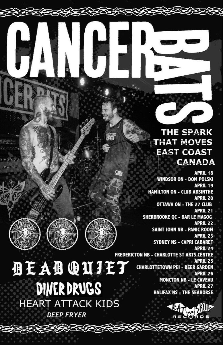 SOMEONE FUCKED UP BIG TIME AND WE'RE GOING ON TOUR WITH <a href="/cancerbats/">Cancer Bats</a> THIS YEAR. PLAYING THE SAINT JOHN, MONCTON, FREDERICTON AND HALIFAX DATES WITH <a href="/deadquietband/">Dead Quiet</a> AND MNB AWARD WINNERS DINER DRUGS.