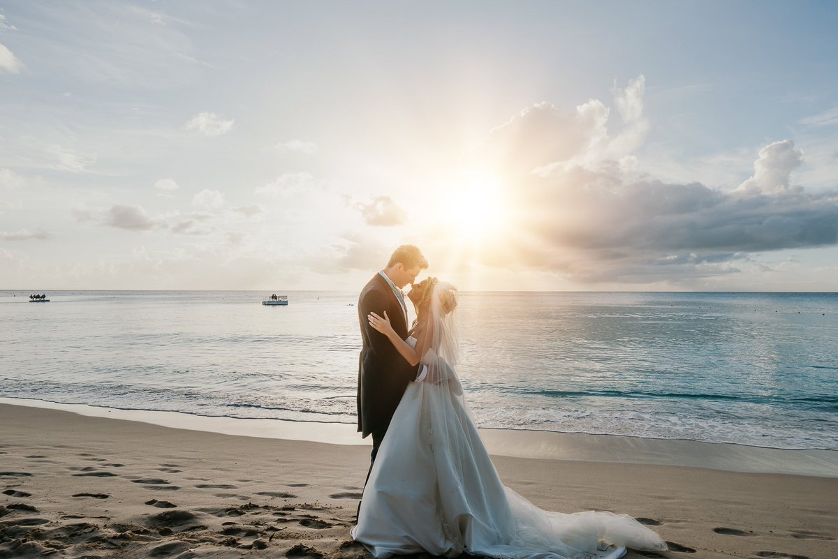 SandyLaneHotel's tweet photo. With Sandy Toes &amp; Salty Kisses, they are now Mr. &amp; Mrs...💖✨
#WeddingWednesday #DestinationWedding #CreatingMemorableMoments #SandyLane #Barbados https://t.co/U62sXZStrY