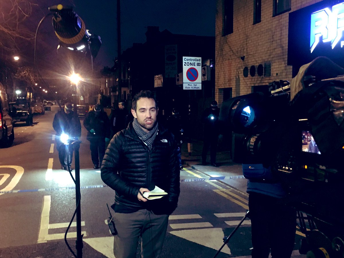 About to go live with <a href="/Julian5News/">Julian Druker</a> at the latest knife killing in london #WalthamForest