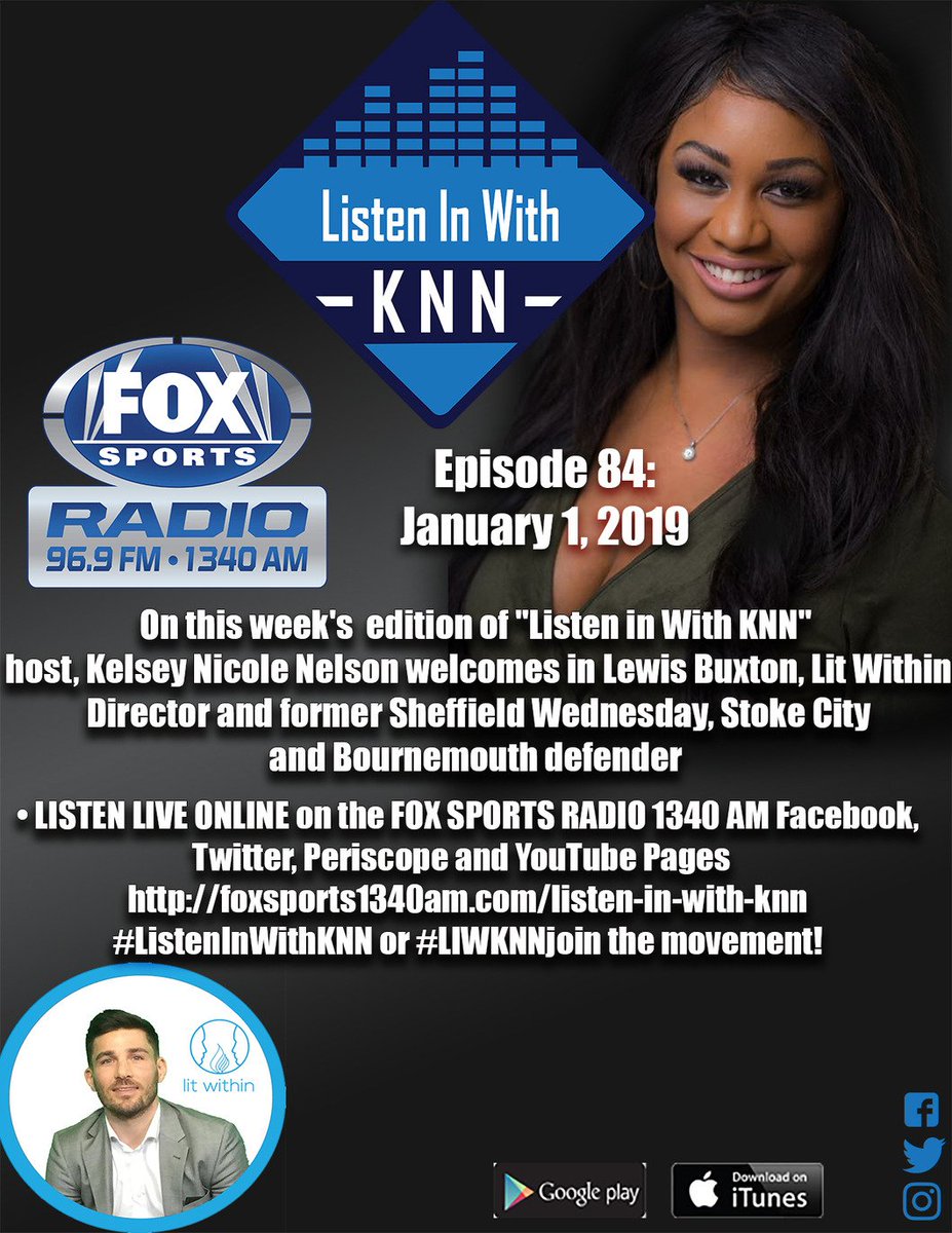 DeanPerretta's tweet photo. Lit Within Director and former @SWFC, @StokeCity and @AFCBournemouth defender Lewis Buxton on “Listen In With KNN”    https://t.co/AoYTJLhp9K via: @DeanPerretta #LitWithin #ListenInWithKNN #Inspiration #YouthEngagement #Education #Business #Health #Fitness #Wellness #ESports #EPL https://t.co/n7TNAAONE7