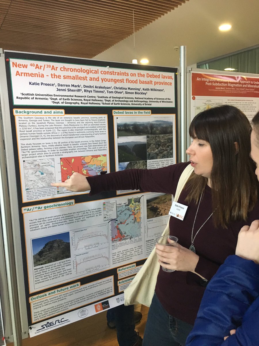 volcano_katy's tweet photo. KT-squared no longer #teamascension at #VMSG2019 ; but learning about Armenian volcanism and it’s relevance to hominid dispersion makes up for it @KatieJPreece https://t.co/2zVG8hn3BU