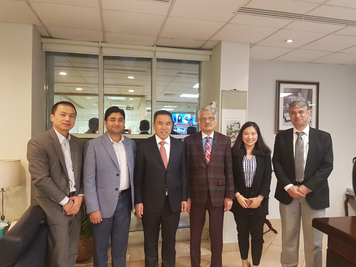reportpemra's tweet photo. Mr. PANG Xinxing, Chairman Startimes Group called upon Chairman PEMRA, Muhammad Saleem Baig today at PEMRA Headquarters, Islamabad. https://t.co/KVRowz5r8g