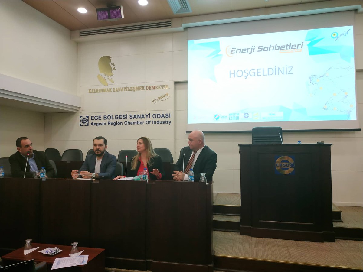 trsolarbaba's tweet photo. ICCI sponsorluğunda ve İzmir Kalkınma Ajansı, TÜREB, GÜYAD ve Solarbaba destekleri ile İzmir'de gerçekleşen Enerji Sobetleri, Güneş Oturumu ile devam ediyor.
#izka #icci #tureb #guyad #izmir #solarbaba #enerjisohbetleri https://t.co/FJvJWE1LAR