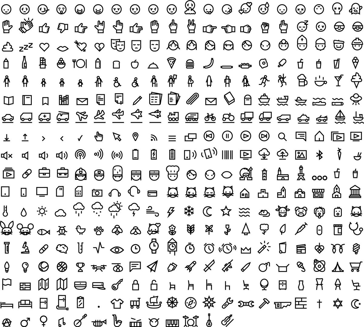 Supergeometri's tweet photo. 500 #simple #stroke based #icons released under @creativecommons license - download link on https://t.co/gLrq9Hh1ux https://t.co/iQxKSUKABT