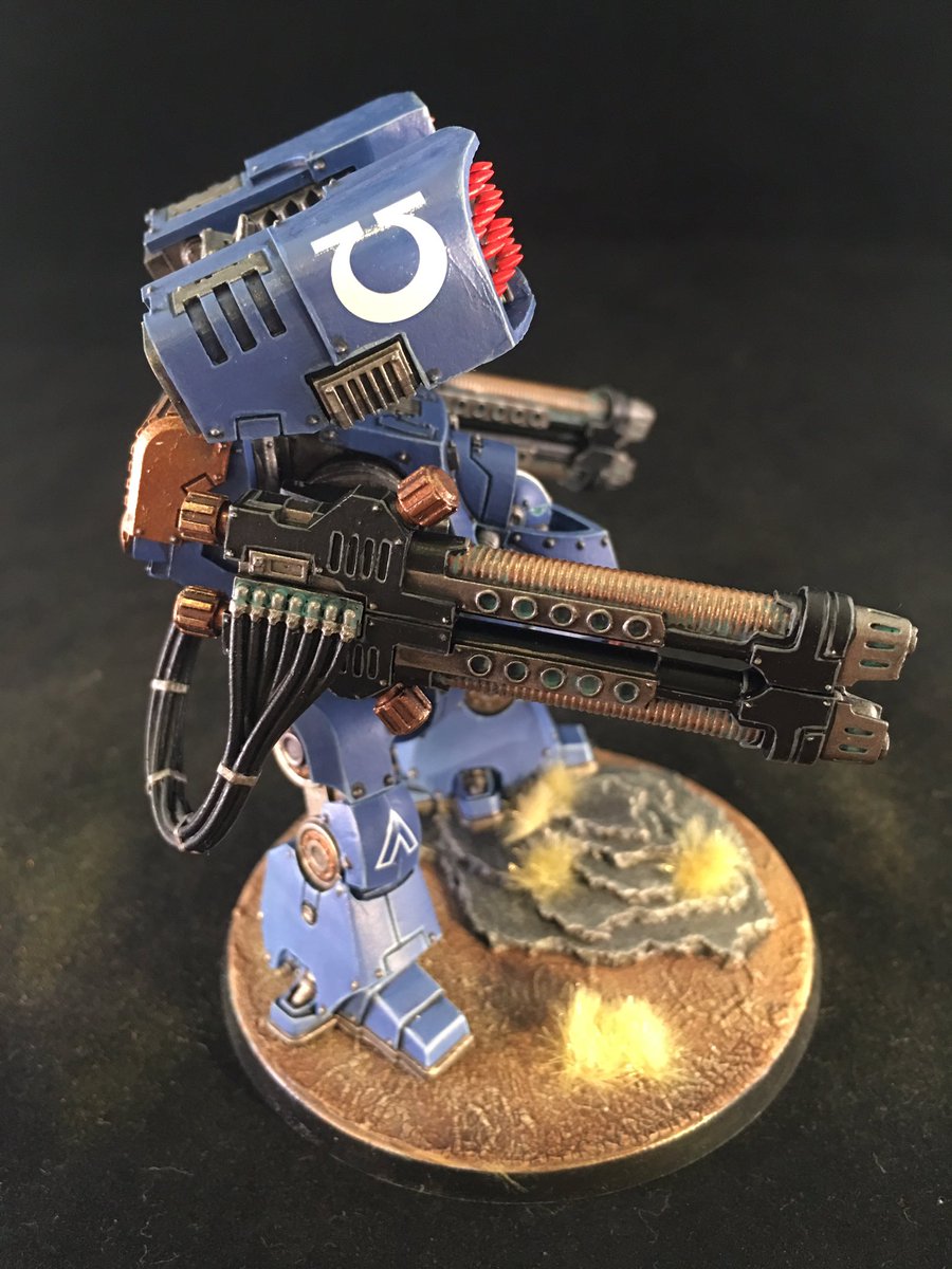 chickpaints88's tweet photo. Ultramarines Deredeo with hellfire plasma cannonade finished, This was a real pleasure to paint. #paintingwarhammer #paintingforgeworld #spacemarines #deredeo #warhammer30k https://t.co/Ncx3cngaWJ