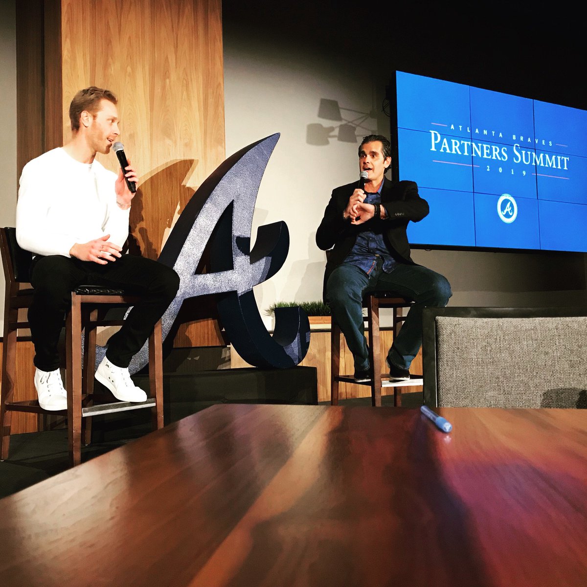 thejmo's tweet photo. Good time meeting with our Atlanta Braves partners yesterday to see what the 2019 season holds. Capitalizing on the momentum from a great 2018 gives them a big boost! #chopon #cookspestcontrol https://t.co/OXvx1lDUpe