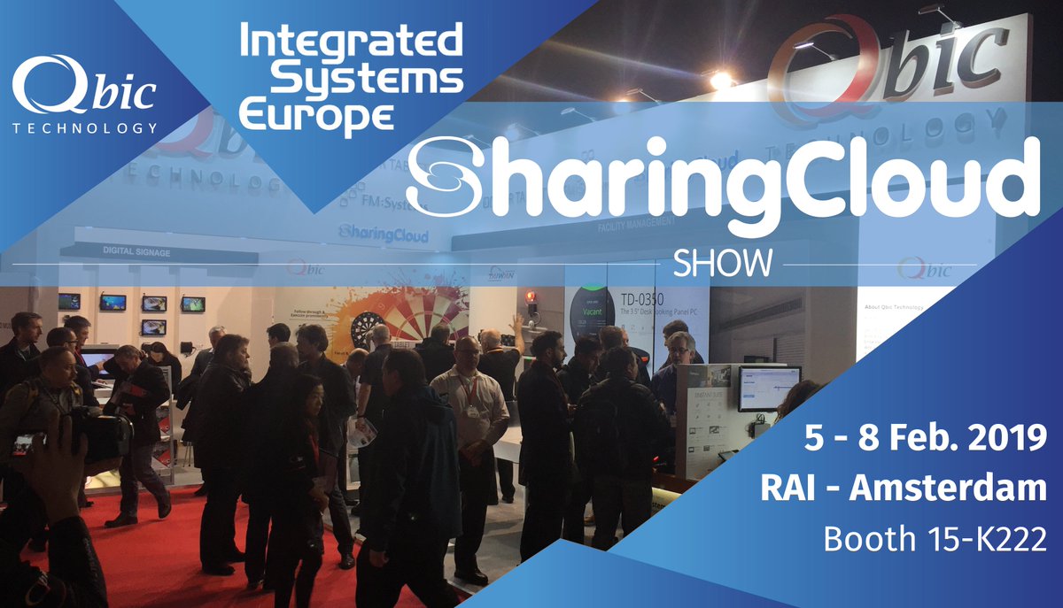 sharingcloud's tweet photo. Find #SharingCloud on the @QbicTechnology booth at the @ISE_Show 2019!
#Booth 15-K222 https://t.co/eeoECKTREV