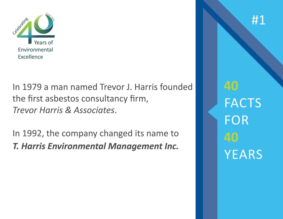 THarrisEnviro's tweet photo. Legend has it that while listening to a radio show about an asbestos problem, Trevor Harris went to a library to research the problem before calling in to offer his help.
#WisdomWednesday #THEM40 #DidYouKnow https://t.co/aMG53as28Z