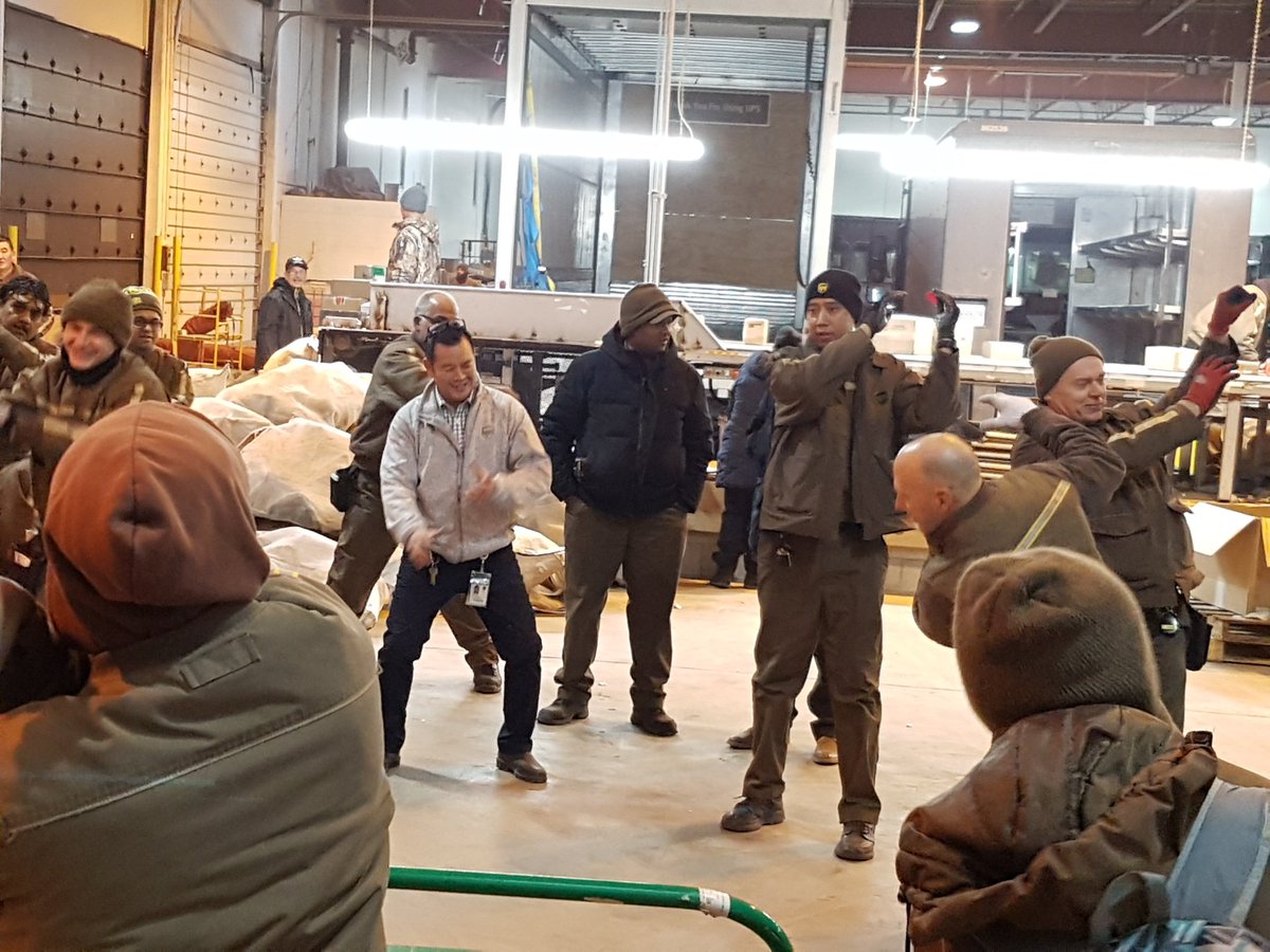 Brampton bringing it on!!! Management team and safety committee demonstrating slip fall prevention and leading with team stretches. The team is working hard to rebuild their safety culture.  Great work !!! <a href="/SeanGriffin34/">Sean Griffin</a> <a href="/AshFelfeli/">Ash Felfeli</a>