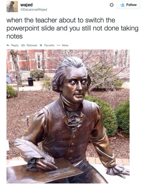 And thus the students erected this statue in the hope that the teacher would finally get the hint.

#FunnyFail #FunnyArt #FunnyStatue #FunnyMeme #funnyMemes #humor #funny
