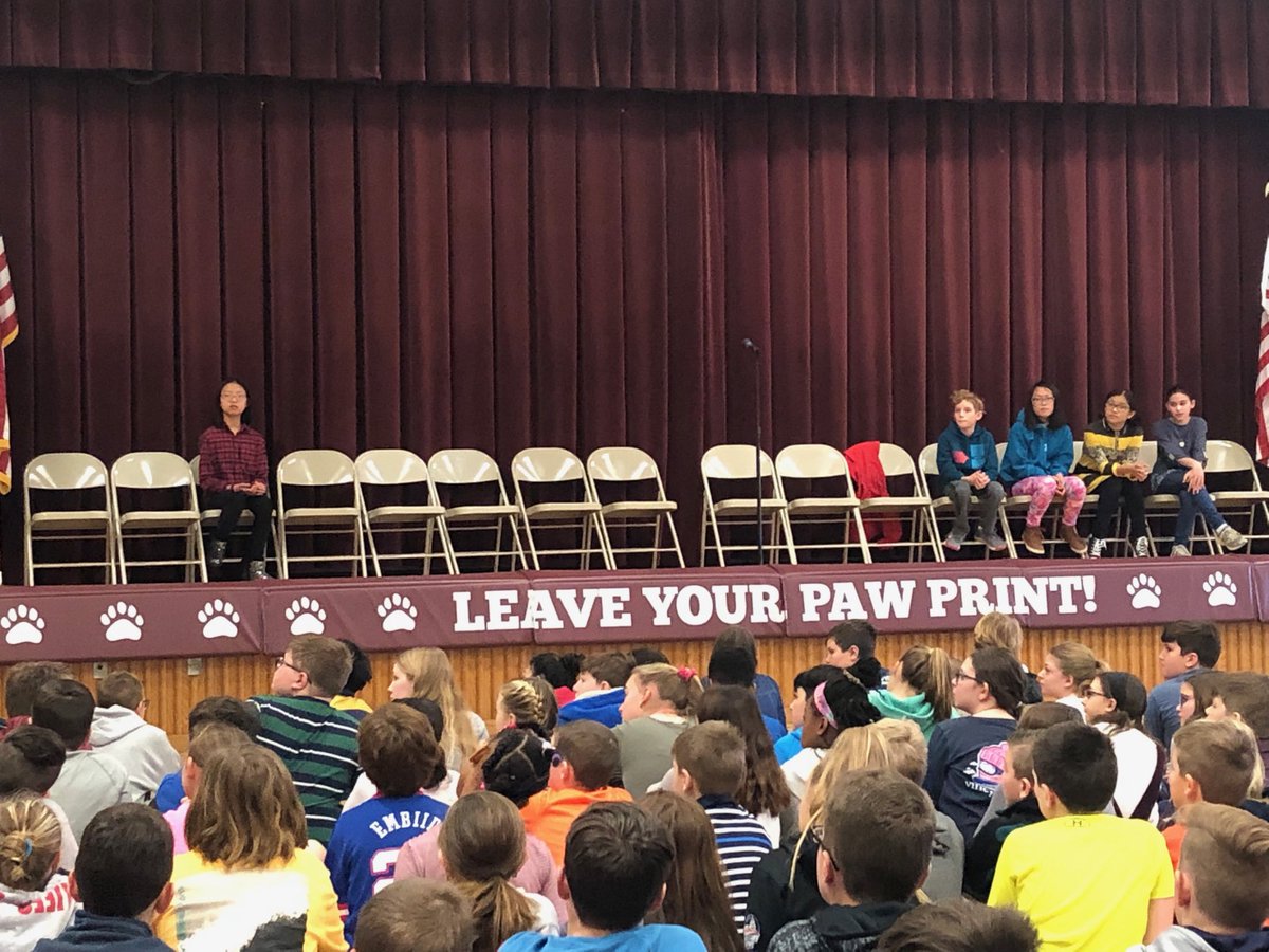 Round 7 of this year’s Spelling Bee. Best of luck kiddos! So awesome! ⁦<a href="/CBColdSpringES/">CS Elementary</a>⁩