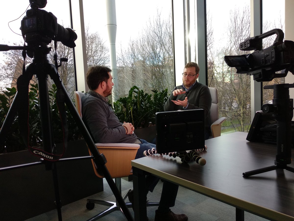 BioInnoWales's tweet photo. Revolutionising the waste industry - Filming an interview in Manchester today with Tom Passmore, CEO and Co-founder of @YourDsposal for our upcoming module #WasteResourceManagement @Wil_Stiles @Eldo36 #DistanceLearning @SwanseaUni @ibers_aber https://t.co/wGc6RQxhxu https://t.co/x99ULSrAYf