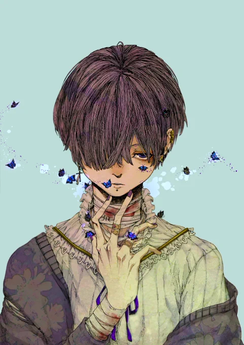 ゆきむら。さん x ムラサキシジミ 