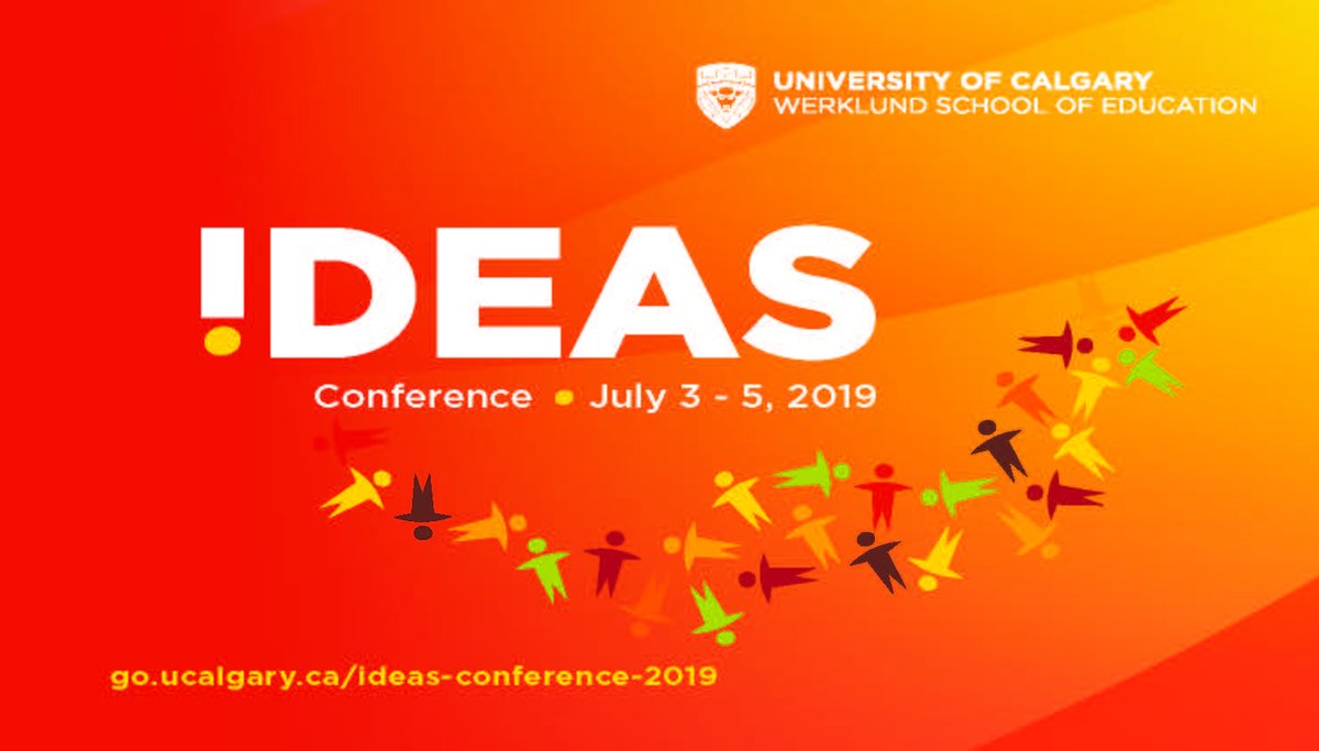 IDEAS #conference is back July 3 - 5, 2019. Plan to present. Proposals are due Feb 28th Submit online go.ucalgary.ca/ideas-conferen… 
#IDEAS2019 #edchat <a href="/OECD/">OECD ➡️ Better Policies for Better Lives</a> <a href="/OECDEduSkills/">OECD Education</a> <a href="/karen007/">Dr. Karen Andrews</a> #Alberta #Calgarystampede <a href="/UCalgaryEduc/">Werklund School</a>