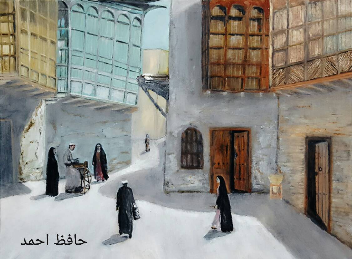 لوحتي شناشيل بغدادية 
الفنان التشكيلي حافظ احمد