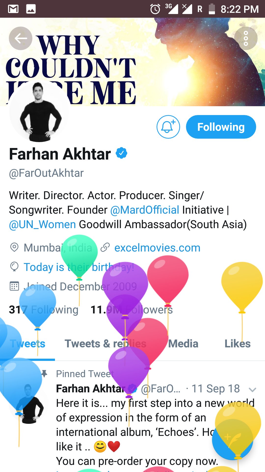  wish u a very happy birthday dear Farhan Akhtar... 