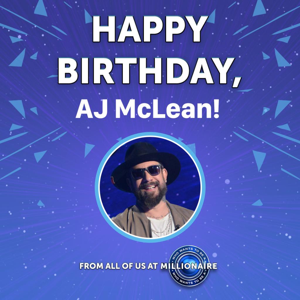 Happy Birthday to from the ! A triple threat: singer, dancer and trivia whiz! 
