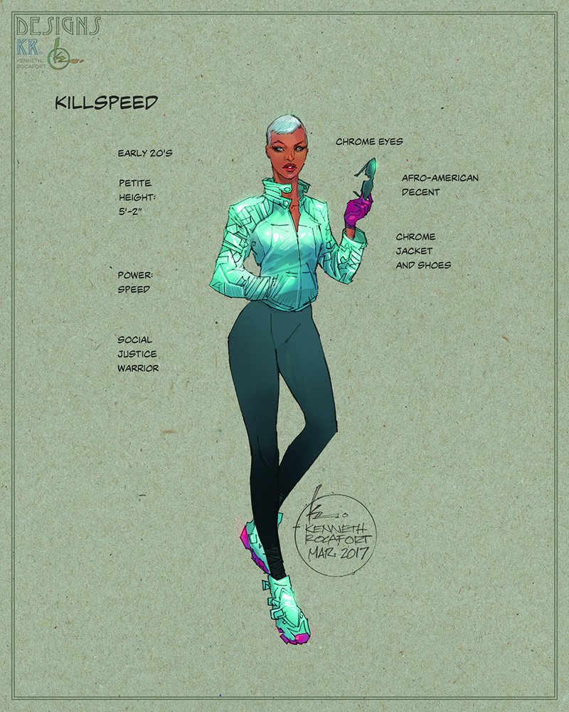 KillspeedAbilities: Access to the speed force gives her super speed, accelerated healing, phasing and can create powerful vortices