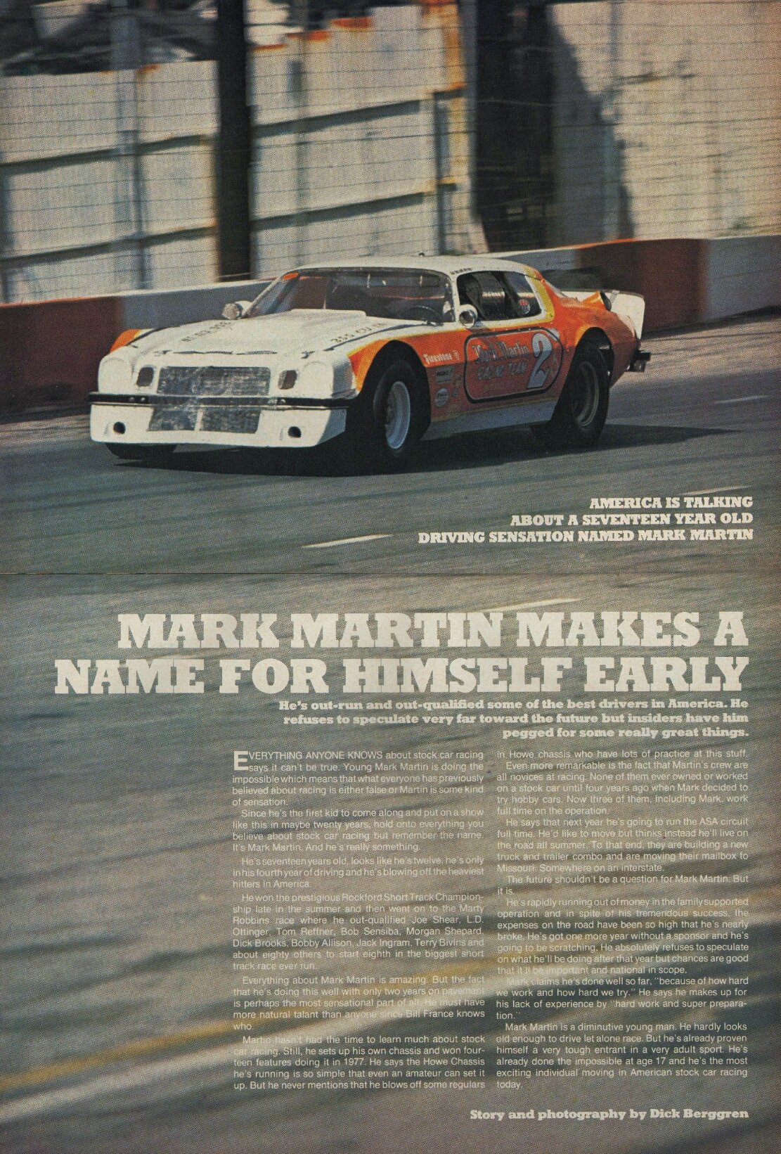 \"America is talking about a 17 year-old driving sensation named Mark Martin\"

Happy Birthday to Mark Martin! 