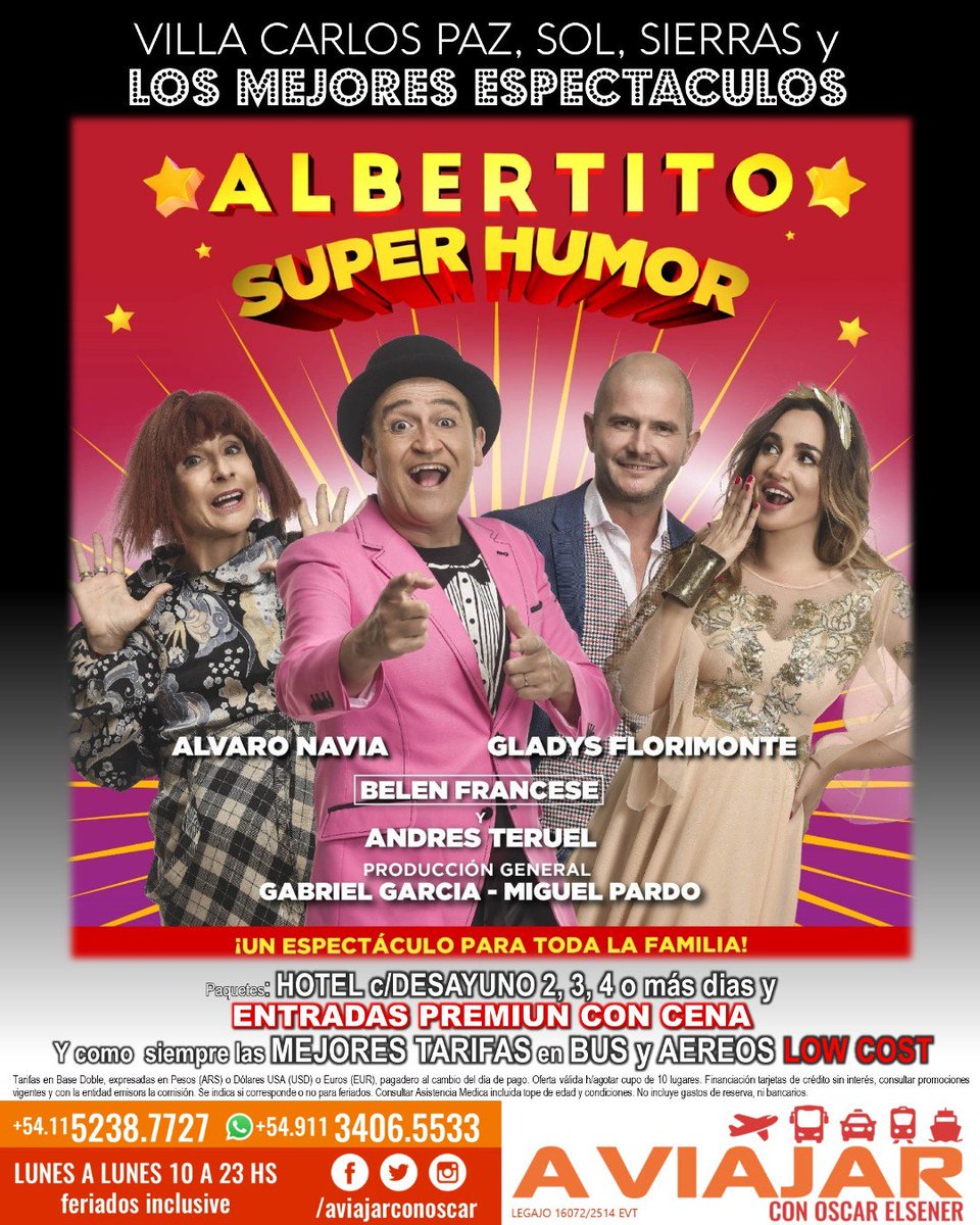 aviajarconoscar's tweet photo. @waldonavia @gflorimonte @belufrancese @andresteruelOK @grgproducciones https://t.co/N9GnowMo1M