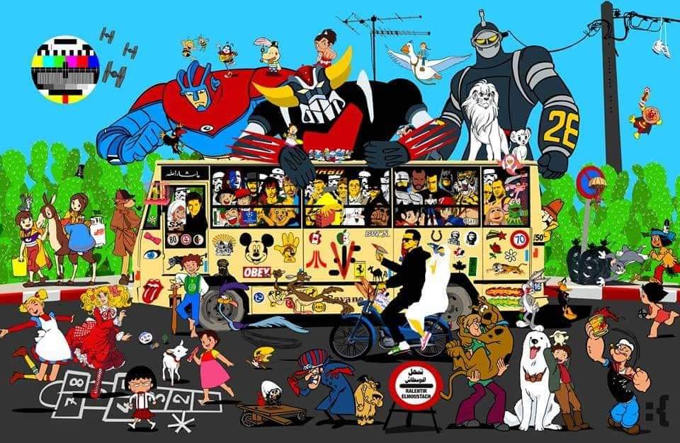 À ceux de plus ou moins ma génération, ce dessein made in #Dz rassemble tous vos souvenirs d'enfance ! Amazing job ! Enjoy 😉 and please RT